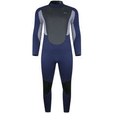 Traje De Neopreno Typhoon Storm3 3 / 2Mm Back Zip  - Azul Marino / Gris Jaspeado 250776