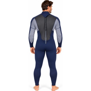 Typhoon Storm3 3 / 2Mm Neoprenanzug Mit Reißverschluss Hinten - Navy / Grey Marl 250776
