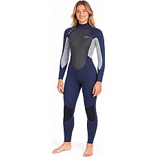 Typhoon Womens Storm3 3 / 2Mm Backzip Neoprenanzug - Navy / Grey Marl 250886 Typhoon Womens Storm3 3 / 2Mm Backzip Neoprenanzug - Navy / Grey Marl 250886