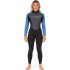 Typhoon Womens Swarm3 3 / 2Mm Backzip Neoprenanzug - Schwarz / Blau 250985