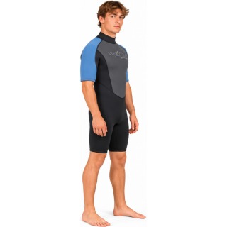 Typhoon Swarm3 3 / 2Mm Shorty Neoprenanzug - Schwarz / Blau Stahl 250983