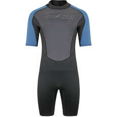 Traje De Neopreno Corto Typhoon Swarm3 3 / 2Mm  - Negro / Azul Acero 250983