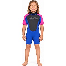 Typhoon Swarm3 Kleinkinder 3 / 2Mm Shorty Neoprenanzug - Lila / Pink 250997