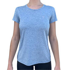 Vaikobi Damen Uv Performance Tech T-Shirt - Heather Blue Vk-243 Vaikobi Damen Uv Performance Tech T-Shirt - Heather Blue Vk-243