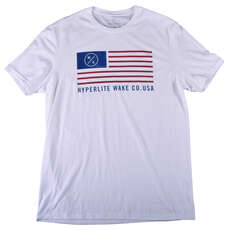 T-Shirt A Maniche Corte Hyperlite Merica - Bianca