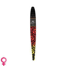 Sci Nautico Da Donna In Grafite Lirica Radar - Carbonio / Corallo / Giallo