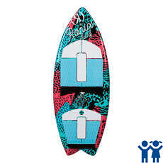 Ronix Girls Super Sonic Space Odyssey Fish Surfer - Coral / Menta / Negro