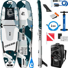 Cressi 10'2" Tigershark Spearfishing iSup Package - Camo Grey NA041025