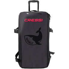 Cressi Whale Scuba Bag - Ausrüstungstasche Mit Rollen - Schwarz - Ua926050