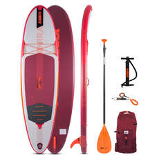 Jobe Mira 10.0 Aufblasbares Paddelbrett Sup Paket 2023 - Rot