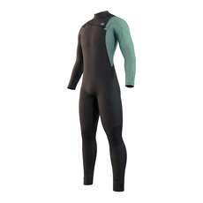 Traje De Neopreno Con Cremallera Frontal Mystic Marshall 5/3 Gbs  - Negro/verde 220010