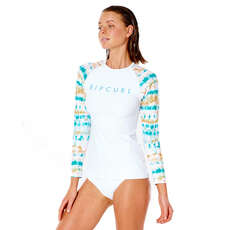 Rip Curl Womens Summer Breeze Ls Uv Rash Top  - Weiß - 117Wrv