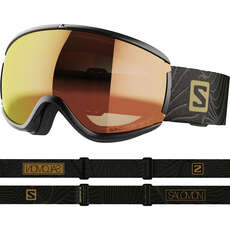 Salomon Damen Ivy Photo Ski- / Snowboardbrille - Schwarz / Gold