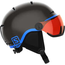 Salomon Kinder Grom Visor Ski- / Snowboardhelm - Schwarz/blau