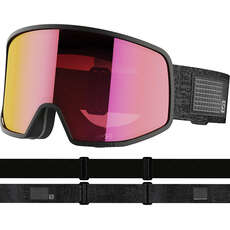 Salomon Lo Fi Sigma Ski- / Snowboardbrille - Schwarz / Poppy Red