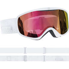 Salomon Damen Sense Ski- / Snowboardbrille - Weiß / Ruby