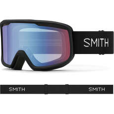 Smith Frontier Snow Goggles - Black / Blue Sensor Mirror Antiniebla