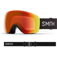 Smith Skyline Schneebrille - Schwarz / Chromapop Red Mirror Smith Skyline Schneebrille - Schwarz / Chromapop Red Mirror