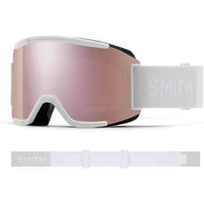 Gafas De Nieve Smith Squad - White Vapor / Chromapop Rose Gold Mirror
