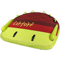 Radar Skis Liftoff Marshmallow Top 3 Person Tube - Red/Yellow
