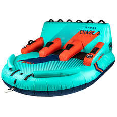 Radar Skis The Chase Lounge 3 Personen Tube - Mint/marine/rot