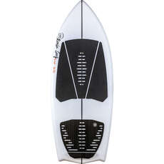 Ronix Flyweight Bat Tail Surfer - Glaciar Blanco/rojo