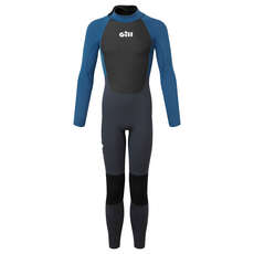 2023 Gill Junior Pursuit 4/3mm Wetsuit - Atlantic Blue - 5029J