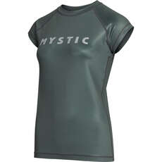 Mystic Womens Star Kurzarm-Rashvest - Dunkeloliv 230183