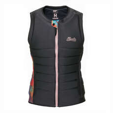 Mystic Womens Juice Wake Boarding Front-Zip Impact Vest - Dark Grey 230153
