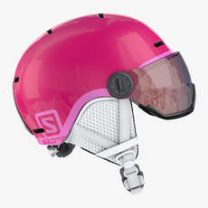 Salomon Kids Grom Visor Ski- / Snowboardhelm - Glänzend Pink