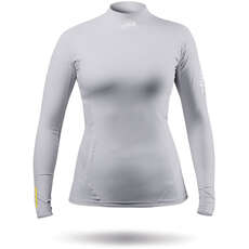 Zhik Womens ECO Spandex Rash Guard Long Sleeve - Platinum DTP-0063