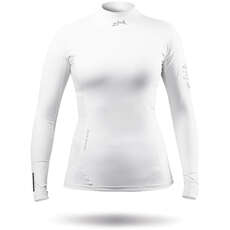 Zhik Womens Eco Spandex Rash Guard Manica Lunga - Bianco Dtp-0063