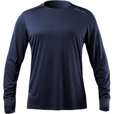 Быстросохнущий Топ Uv50+ С Длинными Рукавами Zhik Uvactive - Темно-Синий Atp-0070
