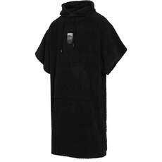 Mystic Jacquard-Baumwoll-Poncho-Robe  – Schwarz 240416