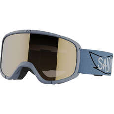 Salomon Kinder-Rio-Skibrille (Alter 3–6) – Blau/gold (Otg)