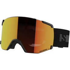 2024 Salomon S/view Ski-/snowboardbrille – Schwarz/rot