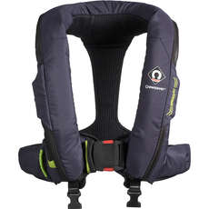 Crewsaver Ergofit 190N Rettungsweste  - Gurtzeug & Kapuze - Marineblau/limette
