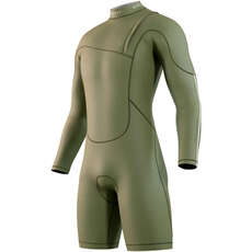 Mystic The One 3/2 Front-Zip Longarm Shorty Neoprenanzug  - Moss 250620
