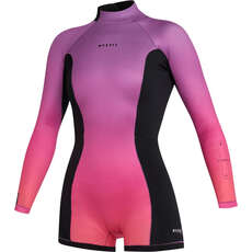 Traje De Neopreno Corto Mystic Lunar Bk Para Mujer, Manga Larga, Cremallera Trasera De 2/2 Mm, Coral 240113