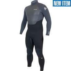 Alder Freeride Fx 4/3Mm Gbs Rückenreißverschluss-Neoprenanzug  - Schwarz Wa26Mffx
