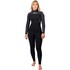 Gul Womens Flexor Yulex 3/2mm Backzip Blindstitched Wetsuit 2026 - Black/Palm