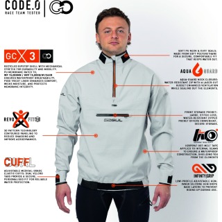 Gul Code Zero Spray Top 2026 - Grau/Orange St0028