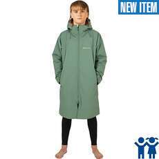 Poncho De Change Imperméable À Capuche Gul Junior Evo Robe  - Vert/Taupe