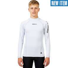 Gul Junior Langarm-Rashguard  - Weiß