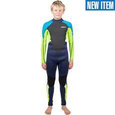Gul Junior Response 3/2mm Backzip Wetsuit - Navy/Lime