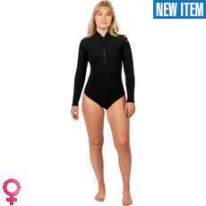 Gul Damen Luna7 Yulex 2Mm Springsuit Neoprenanzug  - Schwarz La4304