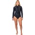 Gul Damen Luna7 Yulex 2Mm Springsuit Neoprenanzug 2026 - Schwarz/Scatterpalm La4304