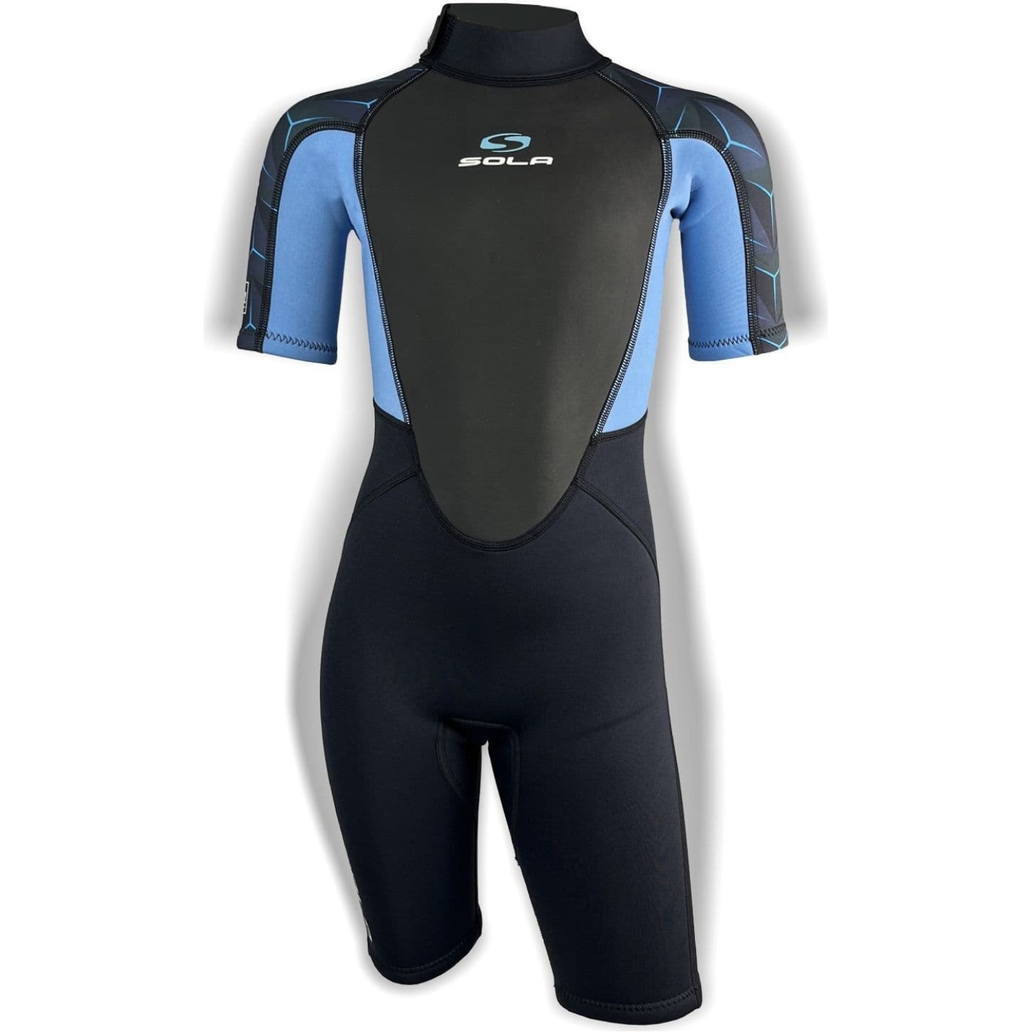 Sola Junior Storm 3/2Mm Shorty Neoprenanzug - Blue Steel A1723