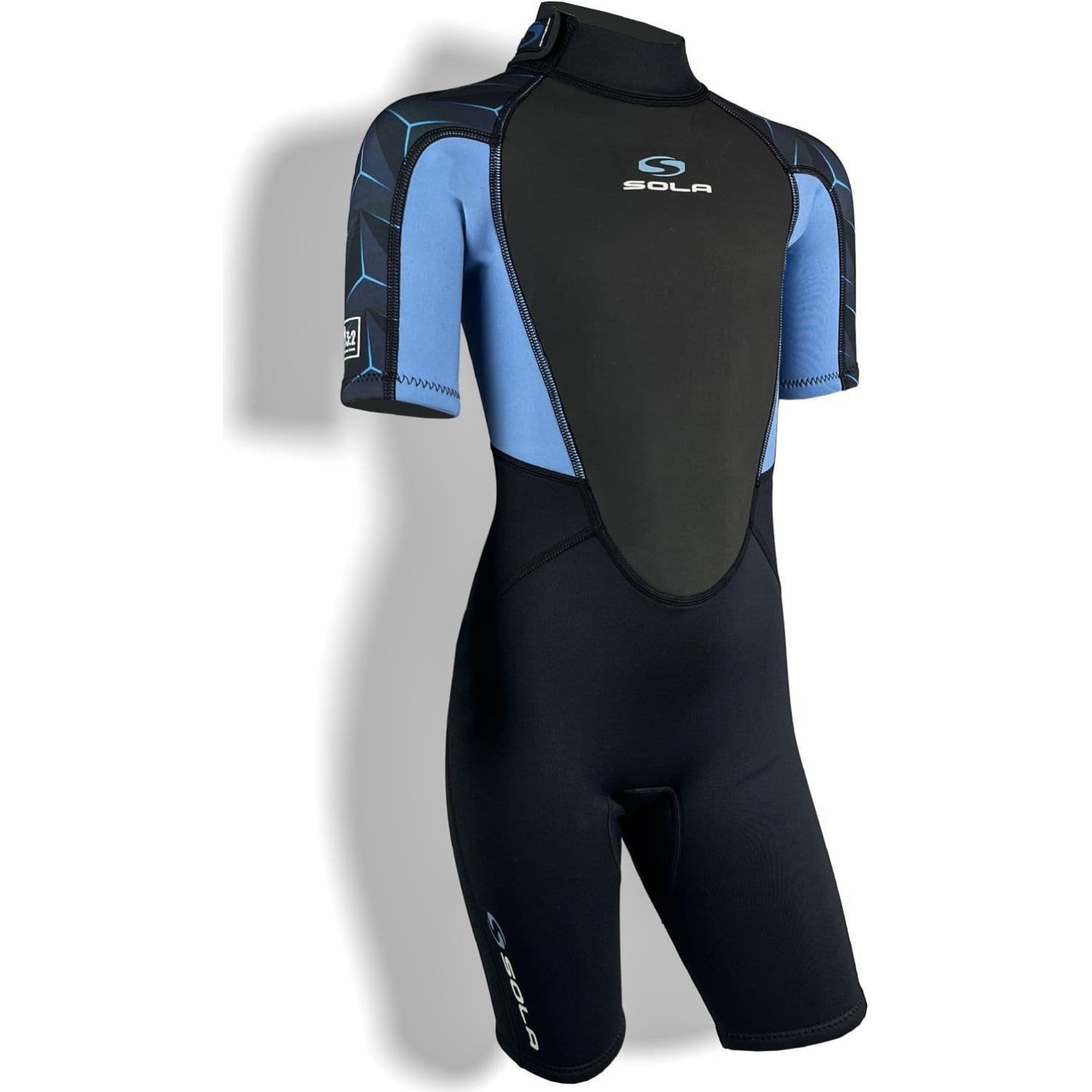 Sola Junior Storm 3/2Mm Shorty Neoprenanzug - Blue Steel A1723