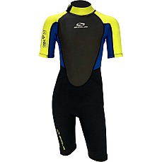 Sola Junior Storm 3/2Mm Shorty Neoprenanzug - Lime Navy